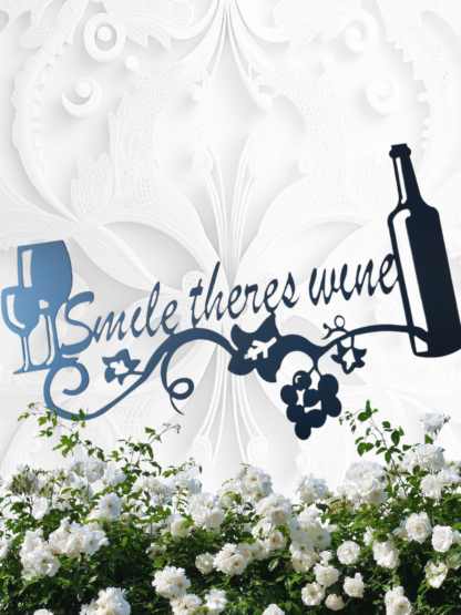 Smile there's Wine Wall Art