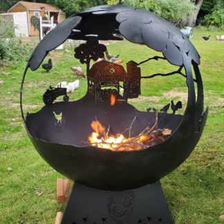 Chicken Firepit Globe