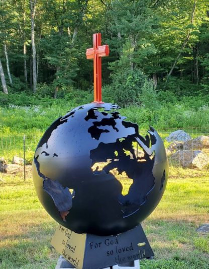 God so loved the world Fire Pit Globe