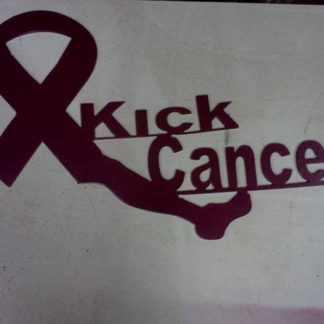 Kick Cancer Ribbon