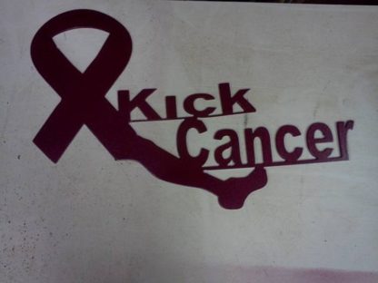 Kick Cancer Ribbon